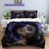 Coraline3 Pattern Bedding Quilt Set  Home Decoration  Gift (1 * Duvet Cover + 2 * Pillowcase  Without Core)