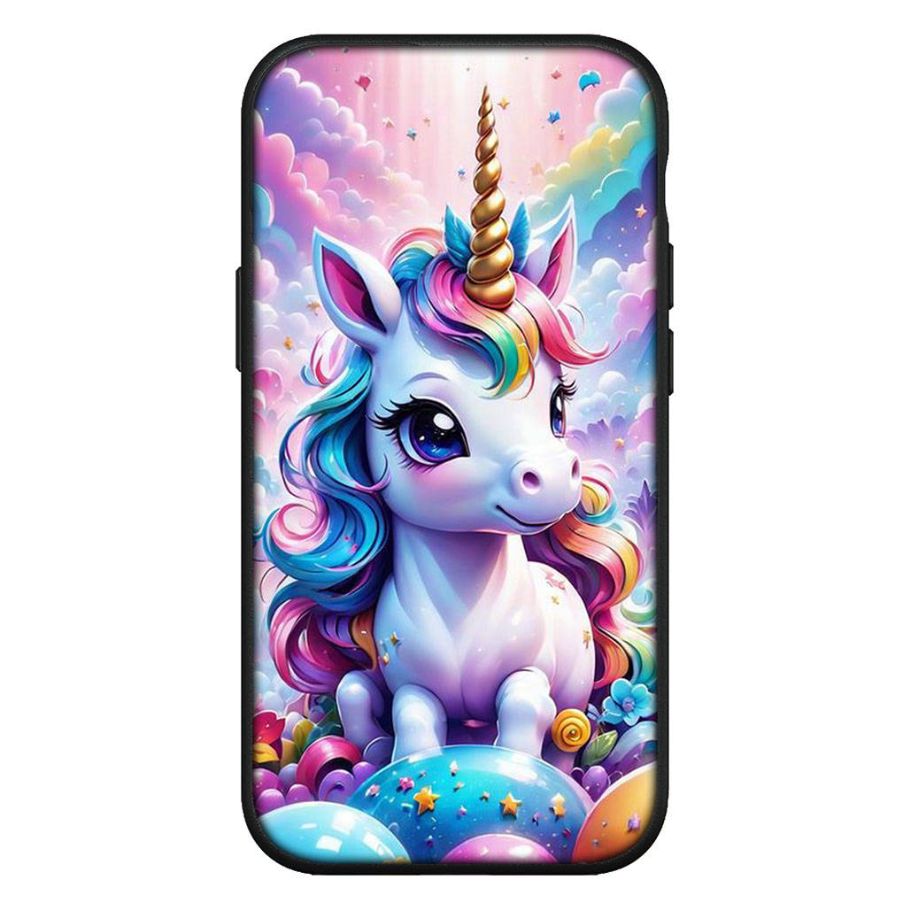 

для iPhone 16 15 X XR Samsung Galaxy S24 S23 Plus Xiaomi Redmi Note 13 12 11 Pro Max 9 10 14 OPPO Huawei чехол Unicorn Rainbow Horse аниме телефон чехол for Samsung Galaxy A33 5G болюс