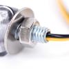 2X 6Led Motorcycle Mini Amber Turn Signal Lights Blinker Indicator Black 12V New