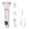 Multifunctional Electric Nose Ear Hair Trimmer Grooming Tool With 4 Interchangeable Heads And LED Display