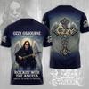 Rock Ozzy Osbourne Band 3d Print T-shirt Men Women Fashion Hip Hop Short Sleeve Oversized Sports O-Neck Men Tops Tees