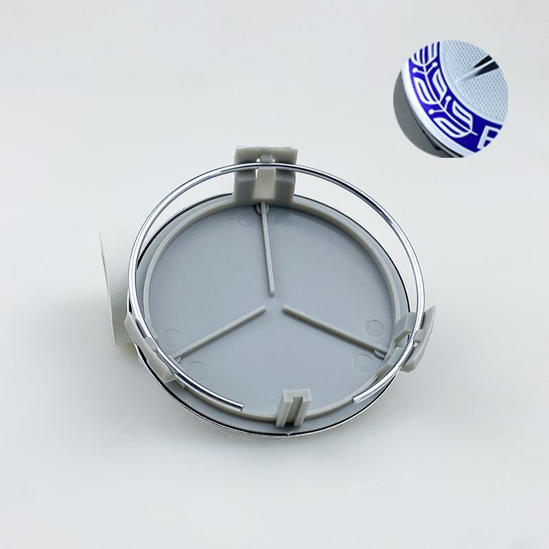 2025 Hot Car Sticker 4pcs 75mm car wheel hub center cover modification parts suitable for Mercedes Benz W204 W205 AMG E210 E211