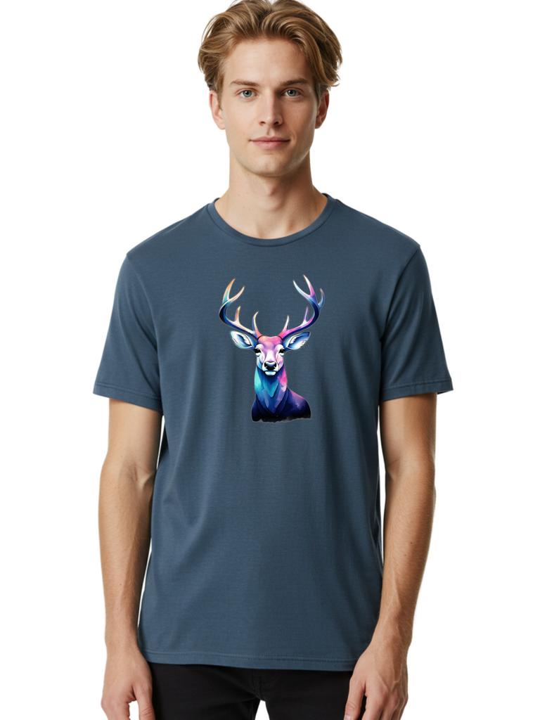 Deerhead Unisexs Graphic Tee 100 Cotton Casual Summer Wear