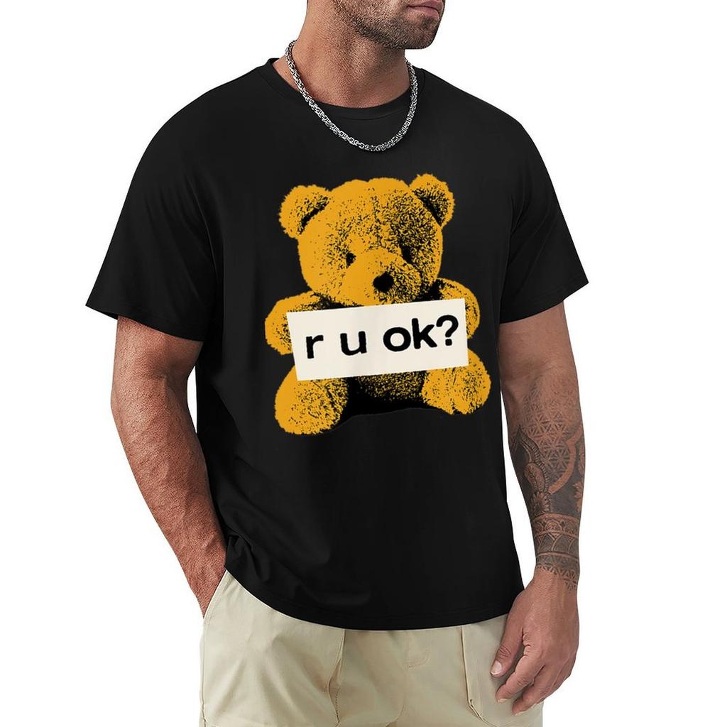 R U Ok Tshirt Basic Solid Tee For Daily Use