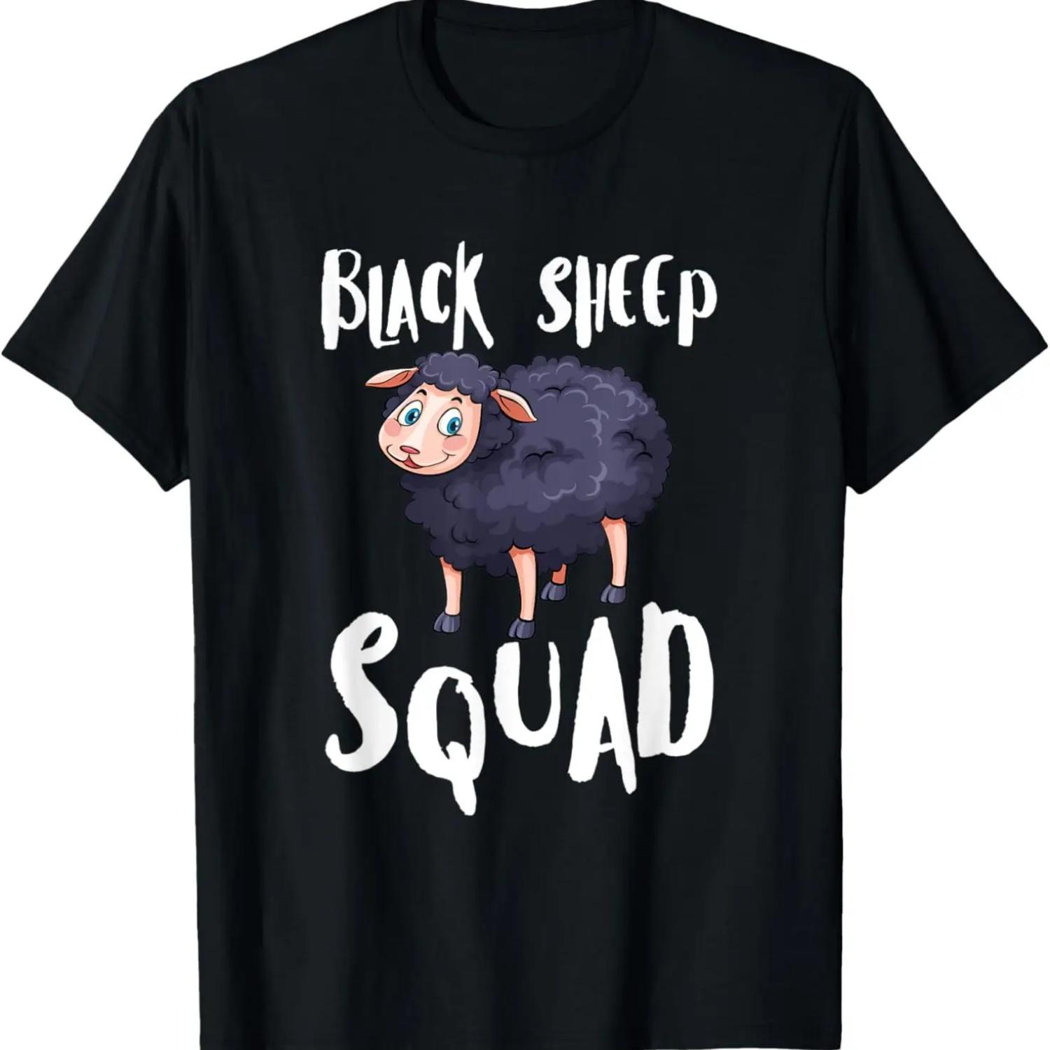 

Black Sheep Squad Funny Cute Animal T-Shirt XXXXXL чорний