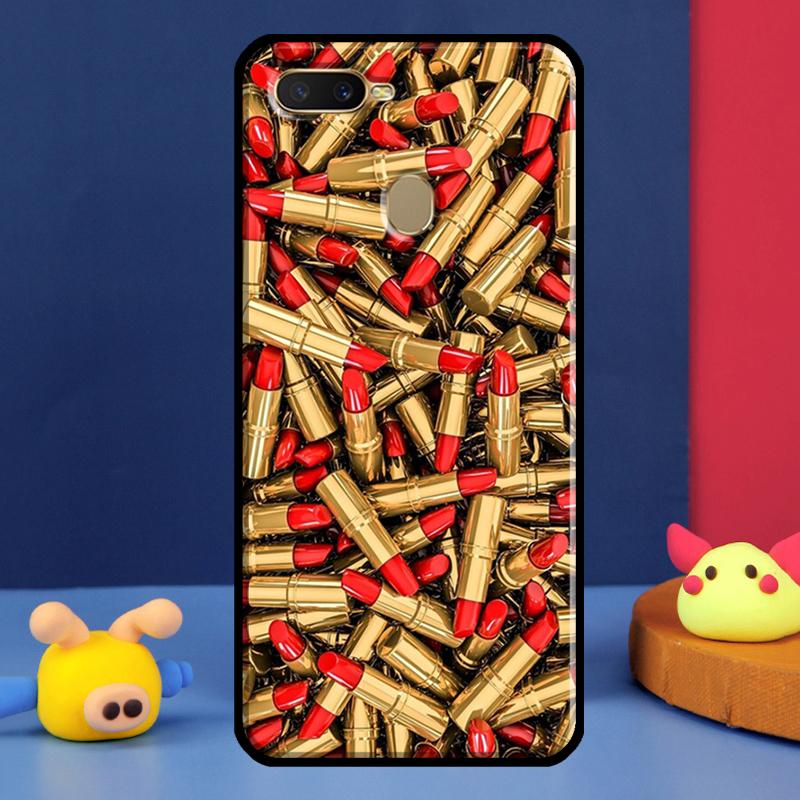 Lipstick Make Up Case For Oppo A91 A5 A9 A16 A76 A96 A58 A78 A98 A52 A72 A74 A94 A54 S A57 A77 A15 A17 Cover