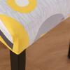Elastic Chair Cover Milk-Silk Fabric Printed Dustproof Integrated Backrest Chair Cover Minimalist Abstract Pattern Chair Cover
