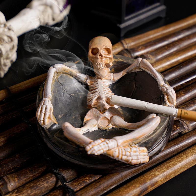 Silicone Mold White Halloween Ashtray Mold Plaster Ashtray Mold Silicone For Home Decor Crafting Party Decoration