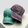And Women Bandhnu Solid Color Distressed Baseball Caps Sun Protection Personalized All-Match Gradient Peaked Hats Minimalist Fashion Vintage Casual