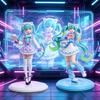 Cute Hatsune Miku Cafe Maid & Street Style Statues | PVC Anime Figures | For Desk Display Birthday Gift & Fan Present
