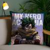 M-My Hero AcademiaS Federa per Cuscino Casa Stanza Condivisa Schienale Sedia Peluche Corto Stampa Double-sided Cuscino per Riposo in Ufficio