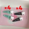 2/8Pcs Y2K Simulation Teeth Hair Clips for Women BB Bangs Side Barrettes Spicy Girls Harajuku Hairpins Green Hair Accessories