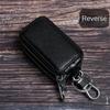 Double-layer Car Key Bag Genuine Leather Keys Wallet Practical Key Case Keychain holder  Home