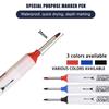 1-3PCS 20mm Deep Hole Long Nib Head Markers Bathroom Woodworking Decoration Permanent Marker Pencil Tools Metal Perforating Pen