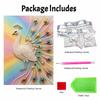 Pearl DIY Art Painting Elegant Peacock Handcrafted Picture Indoor Wall Ornament Relaxing Leisure Hobby Exquisite Home Decoration Gift