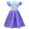 Long Dress, Cartoon Digital Printing Girls' Dress, Flying Sleeves, Milk Silk Skirt + Bag 88126