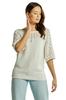 Neli Women' Openwork Blouse, White, Cameo, Size ""