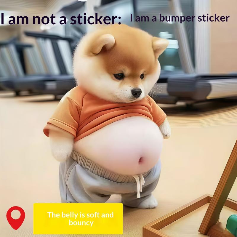 3D Cute Puppy Sticker Squeezeable Shiba Inu Phone Case Decoration Children'S Birthday Party Favor Festival Supplies
