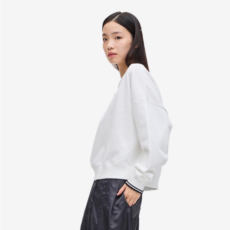 Fred Perry [womens] Tipped Sweatshirt   White Afpf2415135 100