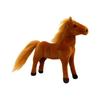 Miaomyao Plush Toy Horse, Fluffy Stuffed Animal, Comforting Gift for Kids and Adults, Dark Brown, 30cm