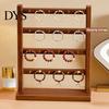 Home Jewelry Organization Wooden Organizer, Durable Display Stand, Multiple Layers Space for Trade Shows Saving Storage Rack, Necklaces Bracelets And