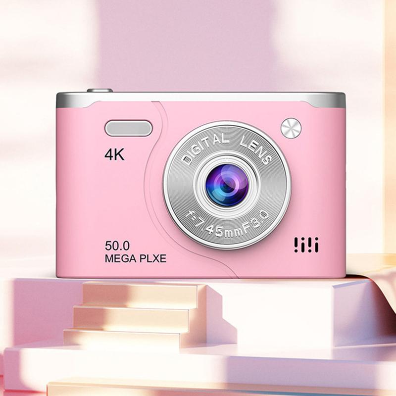 Retro Ccd Digitalkamera 4K Dual-Objektiv Videokamera 8x Zoom 2,4 Zoll Bildschirm 6400W Pixel Lange Akkulaufzeit Für Reisen Und Studenten