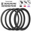 700C Ultra-Light Carbon Fiber Road Bike Wheelset with High Profile and Disc Brake Compatibility