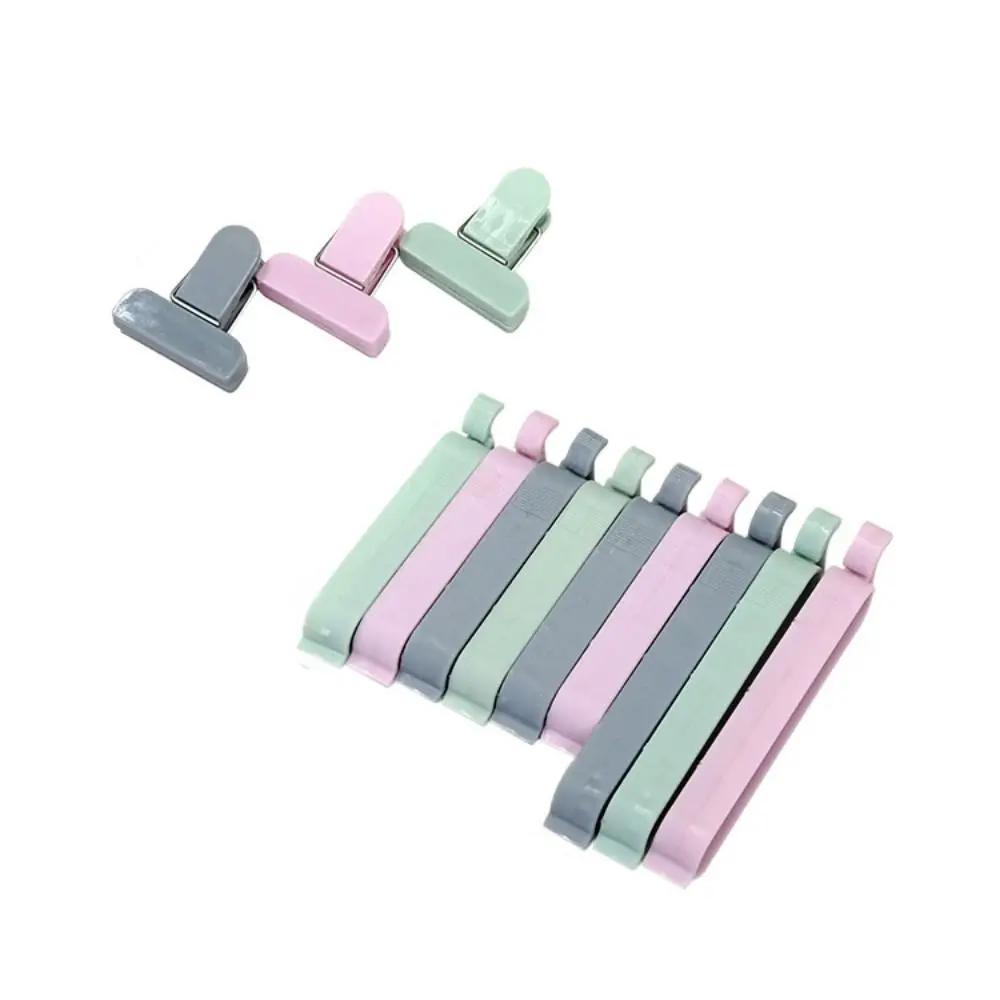 Portable 1 set of 12 Snack Sealing Clips Practical Solid Debris Bag Clips Household Plastic Sealing Clip Kitchen Bag