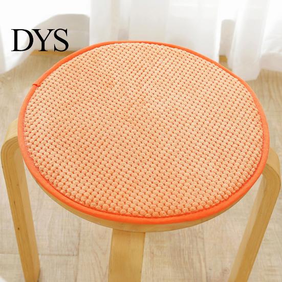 Corduroy Circular Seat Pad Round Stool Pad, 15.75" Non-slip Cushion Soft Sponge for Home Bar Stools Chair