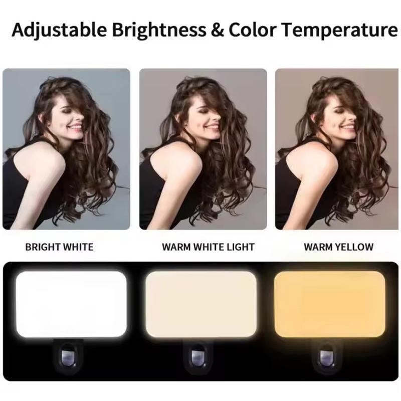Rgb Led Cube Light Clip-on Stand-alone Adjustable Brightness Fill Light For Phone Laptop Camera Photography