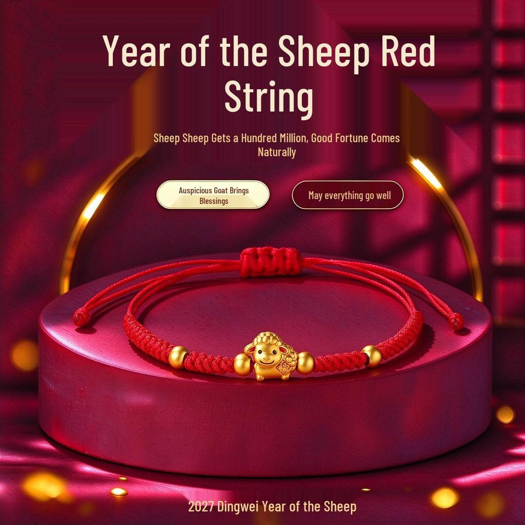 Red String Zodiac Horse Bracelet - Handwoven New Year Gift for Men & Women