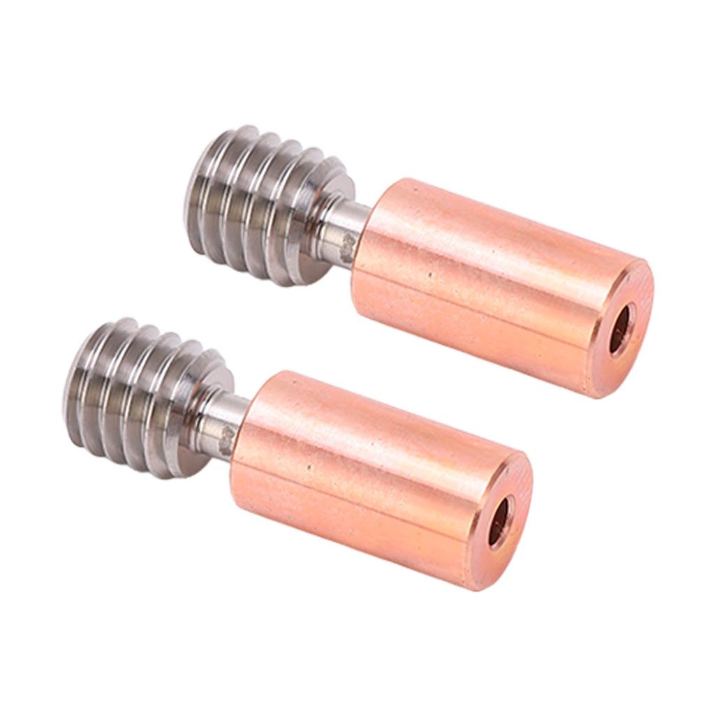 2PCS Heatbreak Tube Ti Alloy Branch Design Thermal Resistance M6 Thread Throat Tube for Ender 3 S1