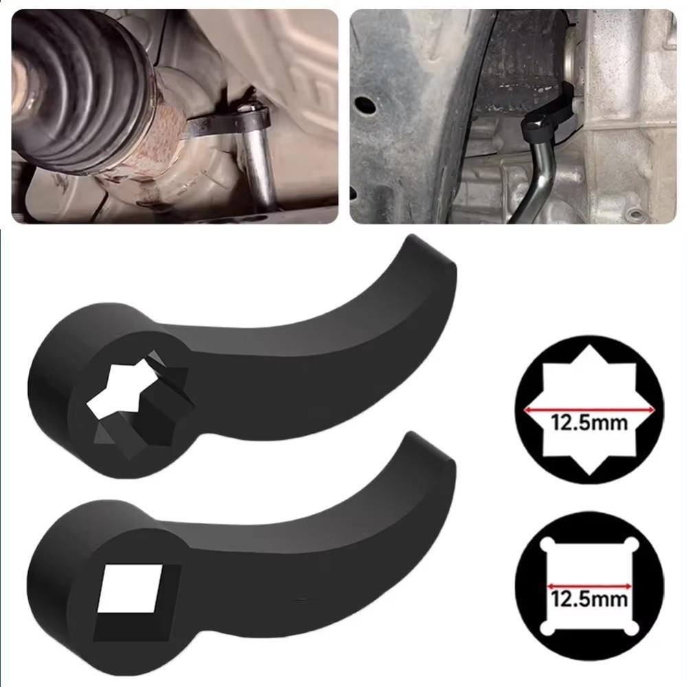 Angle Type Half Axle Disassembly Tool 1/2 Drive Shaft Adjustable Angle Bull Horn Pry Bar Square Steel Alloy Open-End Wrenches