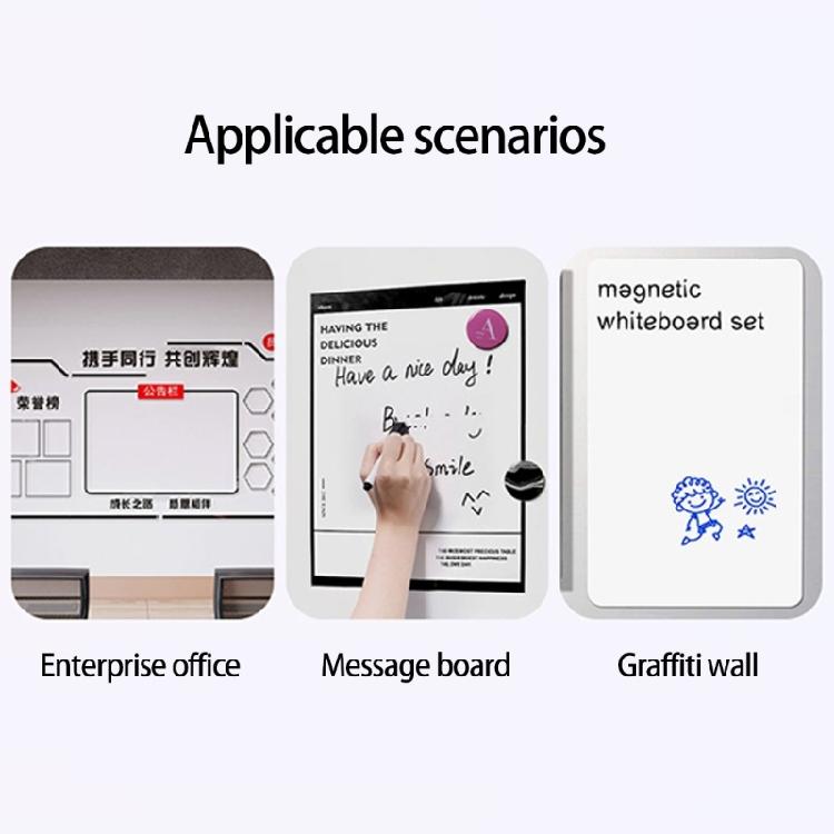 A3 A4 Magnetic Dry Erases Whiteboard Fridge Whiteboard Film with Markers and Erasers Easy To Write for Home Office