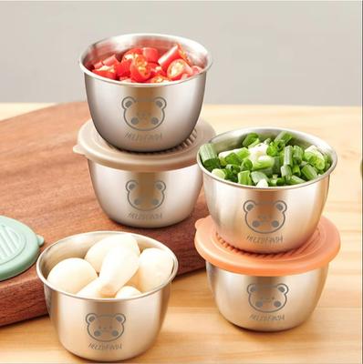 50ml Snack Dish Stainless Steel Sauce Cup with Sealed Lid Kitchen Tableware Sushi Mustard Seasoning Box Dipping Sauce Plates