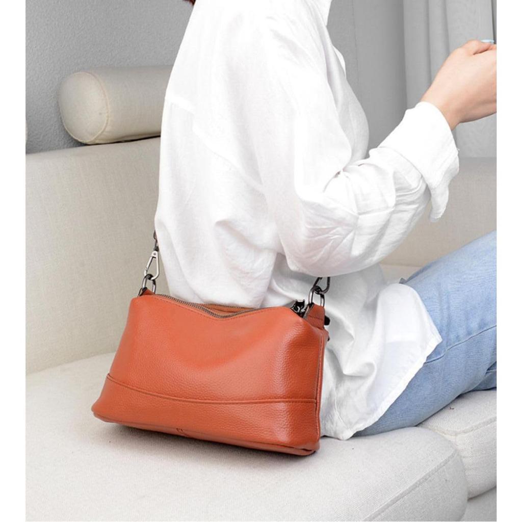 Mini Shoulder Large Horizontal Smartphone and Long Wallet Genuine Can Be Carried Over the Shoulder or Crossbody Women's Bag, Capacity, Design,