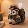 DYS DIY Tissue Box Cover Kit, Owl Shape, Soft Textures Patchwork Sewing Handmade for Handicraft Enthusiast Beginners