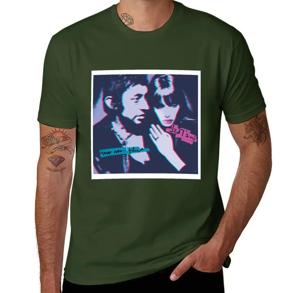 Serge Gainsbourg Jane Birkin Je taime moi non plus Tričko nové vydání černé Tričko Unisex