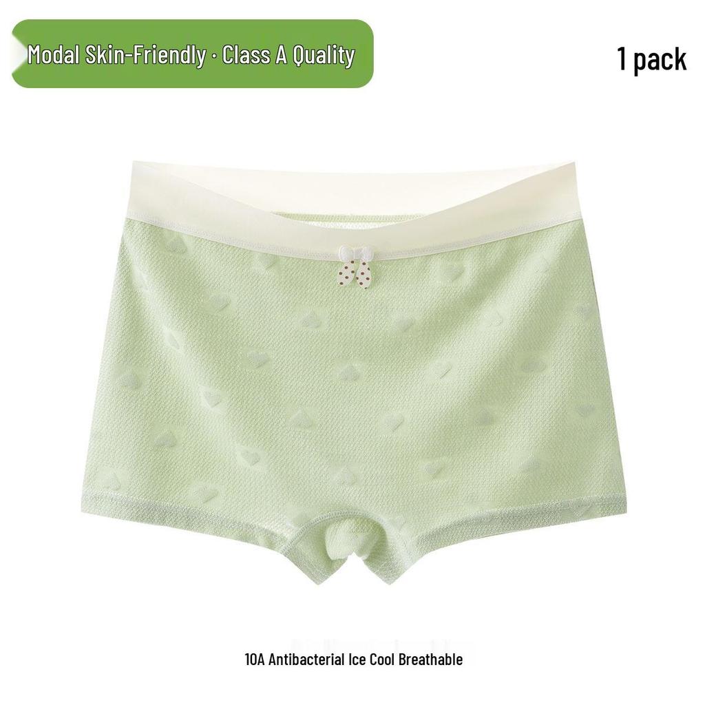 Girls' Ice Silk Modal Boxer Briefs for Ages 10-15