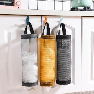 Garbage Bag Storage Kitchen Garbage Organizer Plastic Bag Holder Organizing Hanging Garbage Collection Storage Bags