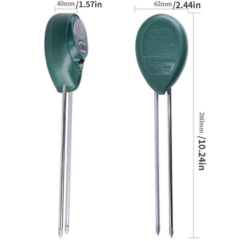 3 in 1 Soil PH Water Moisture Meter Acidity Humidity Sunlight Garden Plants Flowers Moist Tester Instrument Tool