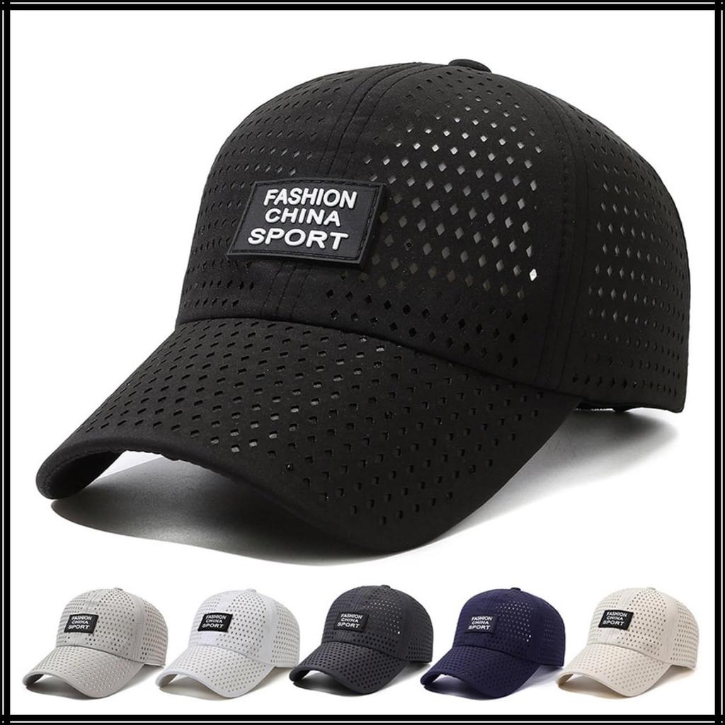 CZA153 [White Fang] Kappe, Hut, Mesh, Sport, Logo, Atmungsaktiv, Leicht, Stilvoll, Herren, Damen, (Weiß)