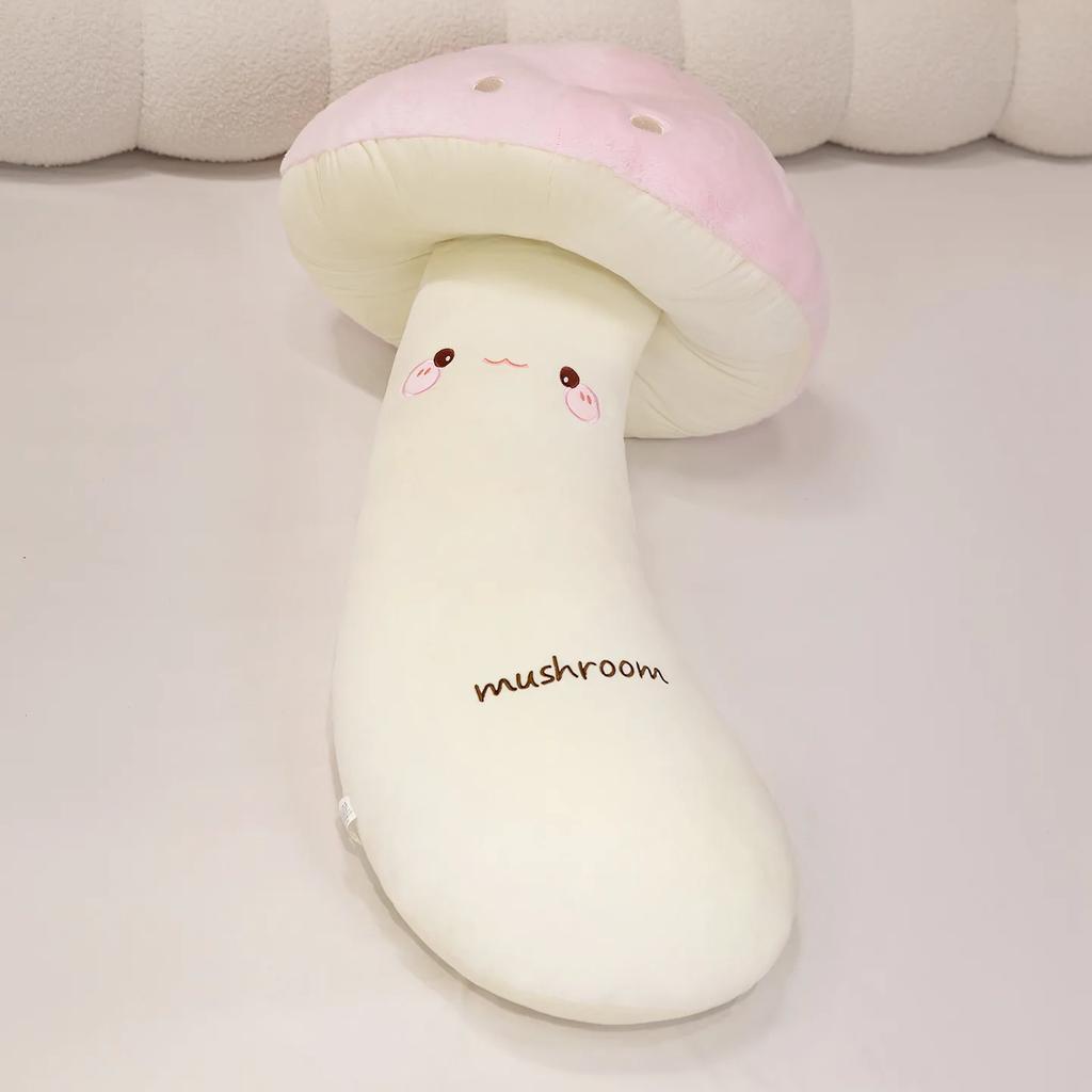 Mushroom Plush Toy Pillow 70cm 110cm Big Size Stuffed Long Strip Mushroom Throw Pillow Cushion Sleeping Companion home Decor