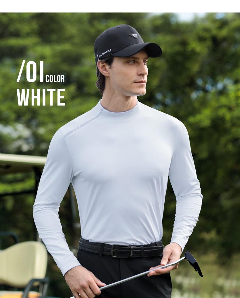 PGM2026 Men's Long Sleeve Golf Base Layer - Stretchable, Soft Spring/Summer Top