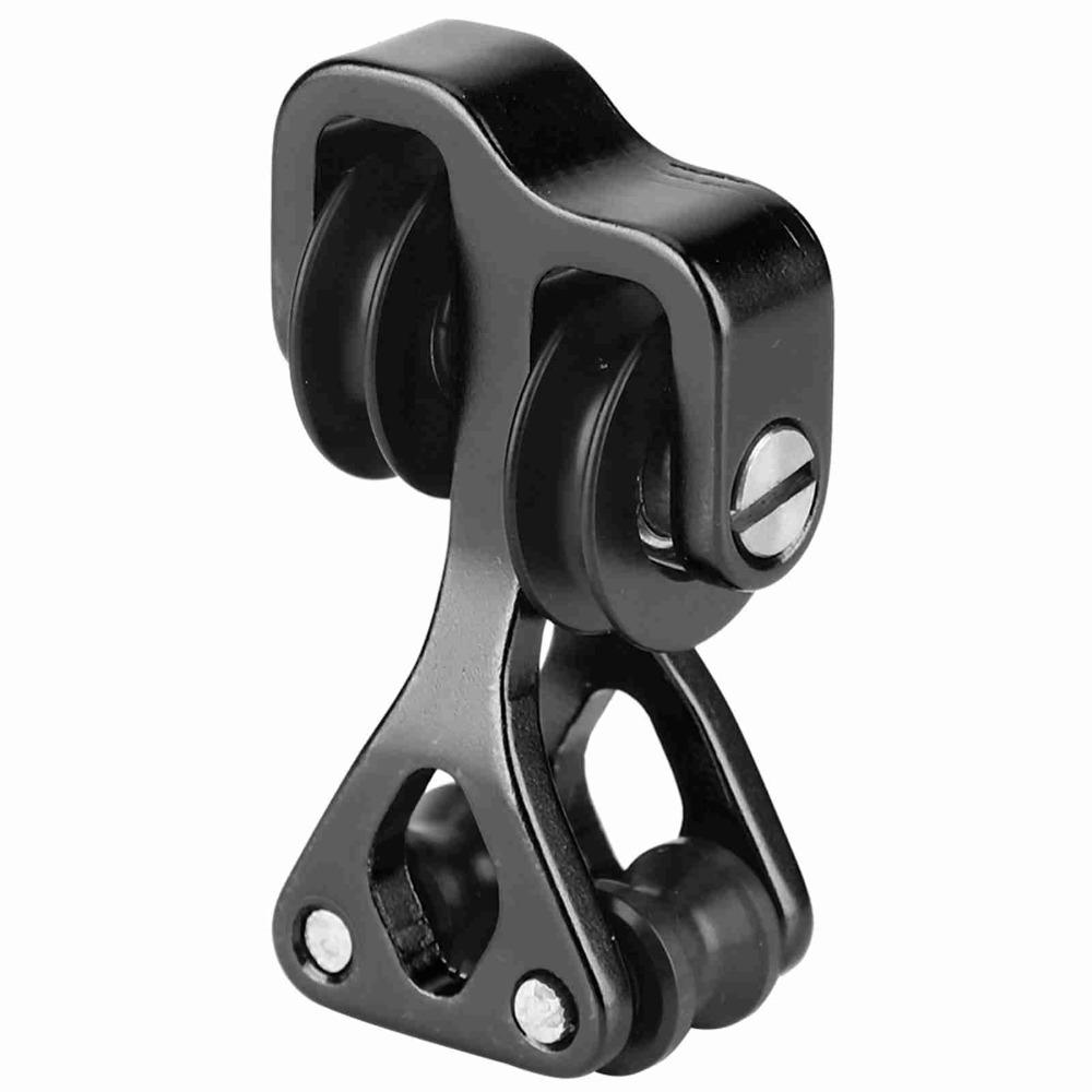 

Aluminium Alloy Compound Bow Cable Slide Black Roller Glide Bow String Splitter Hunting Equipmen чорний