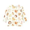 Kids Animal Print Crew Neck 3/4 Sleeve Casual T-Shirt Soft Comfortable Fabric Suitable for Everyday Wear and Outdoor Activities