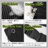 [KASSAI] Waist running bag, lightweight with earphone hole, double-layer storage,