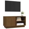 TV Stand in Honey Brown 80 x 35 x 40.5 cm Solid Pine Wood