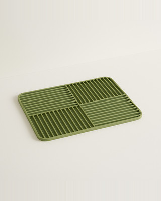 Silicone Drain Mat Multifunctional Non-slip Drying Pad for Kitchen Tableware Anti-scald Coaster Quick Draining Mats for Home Bar Restaurant