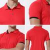 Lässiges Sport-POLO-Shirt mit Kragen, kurzärmelig, schnelltrocknend, Fahrradanzug, Fitnessanzug für Herren